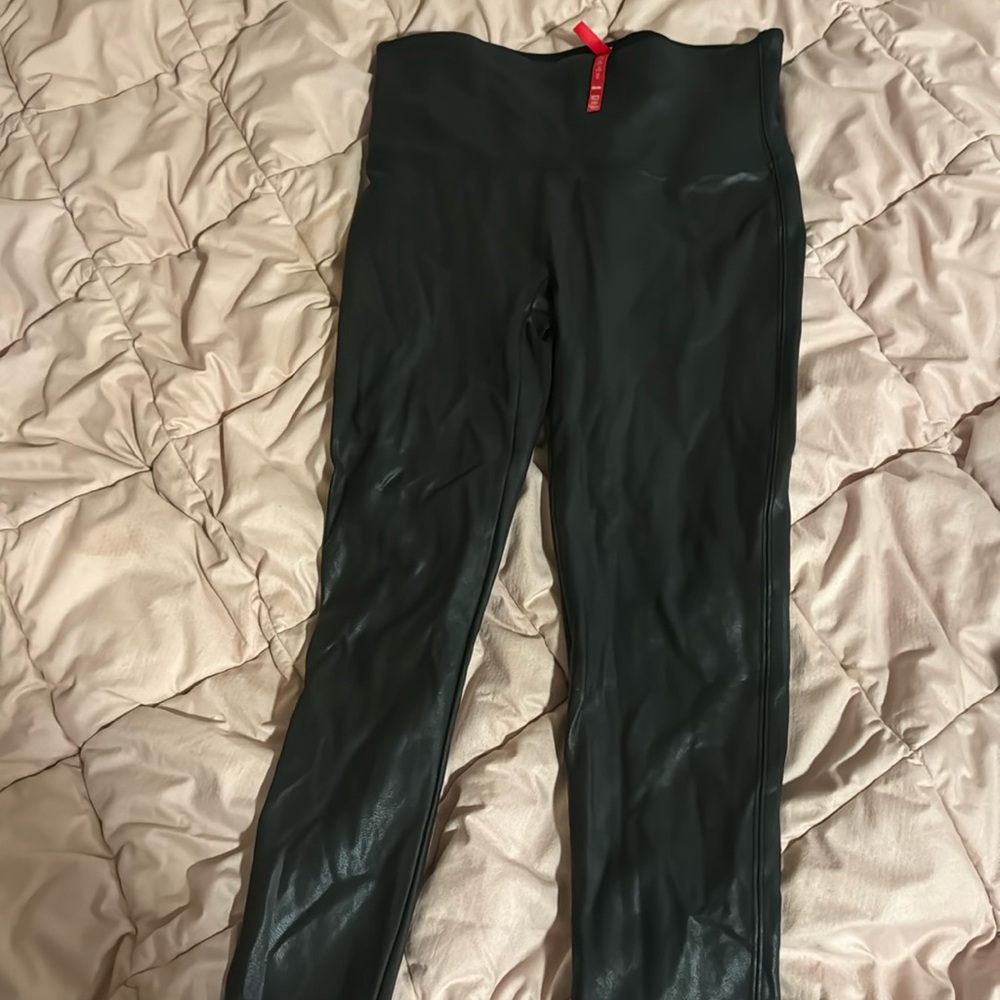 Spanx Faux Leather Leggings Petite